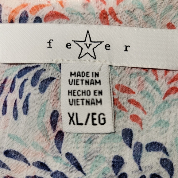 Fever Boho Summer lightweight tunic. Sz.XL - Picture 5 of 6